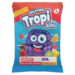 gelatina tropi-kuhl sabor uva